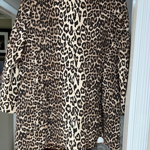 Banana Republic animal print topper coat. - Picture 3 of 5